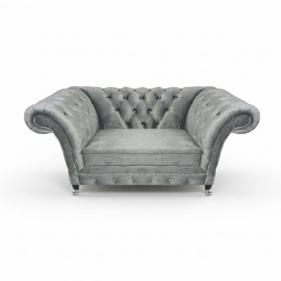 Woonkamer Designer Fauteuil Grijs Chesterfield Gestoffeerde Fauteuil Luxe Gestoffeerde Meubels