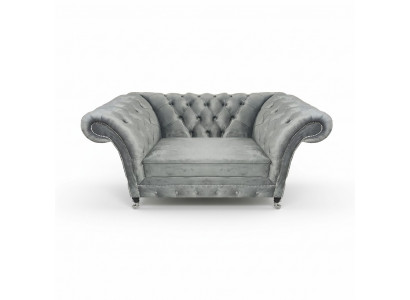 Woonkamer Designer Fauteuil Grijs Chesterfield Gestoffeerde Fauteuil Luxe Gestoffeerde Meubels