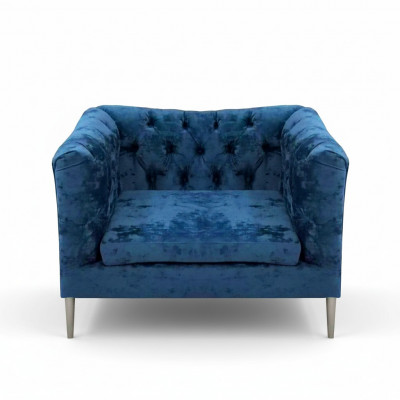 Gestoffeerde meubels Blauw Fauteuil Chesterfield Woonkamer Modern Gestoffeerde stoel