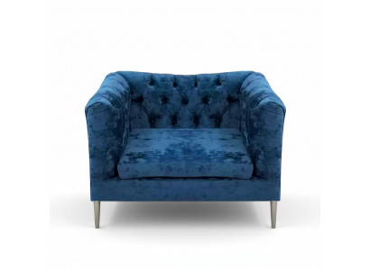 Gestoffeerde meubels Blauw Fauteuil Chesterfield Woonkamer Modern Gestoffeerde stoel