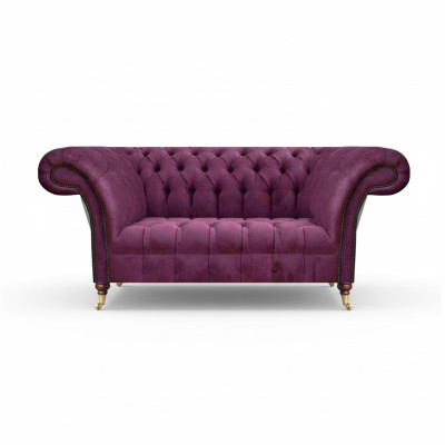 Lila Tweezitsbank Sofa Woonkamer Meubilair Gestoffeerde Meubels Chesterfield