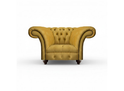 Chesterfield Moderne Fauteuil Luxe Design Woonkamer Zitmeubilair Textiel Nieuw