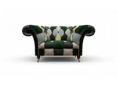 Textiel stoffen fauteuil moderne inrichting zitmeubel gestoffeerde fauteuil Chesterfield