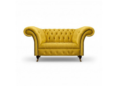 Chesterfield Gele Bank Woonkamer Stoffen Banken Designer Tweezitsbank