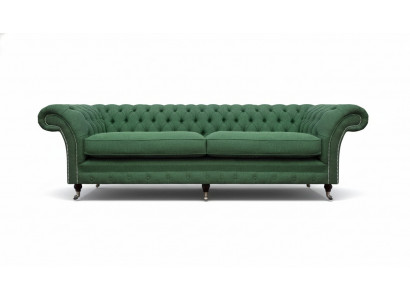 Chesterfield groene tweezitsbank woonkamer luxueus tweezitsmeubel.