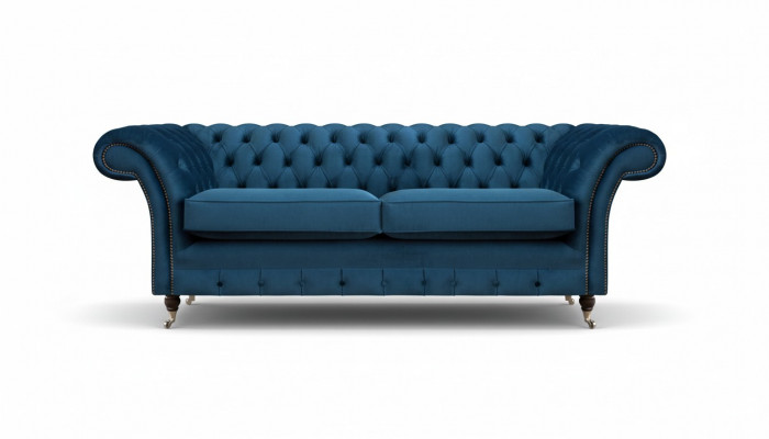 Blauwe Chesterfield-zitmeubelen voor de woonkamer Luxe sofa's Designer 2-zits
