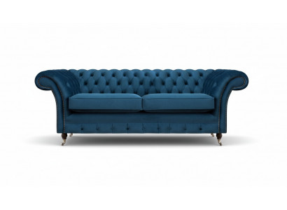Blauwe Chesterfield-zitmeubelen voor de woonkamer Luxe sofa's Designer 2-zits