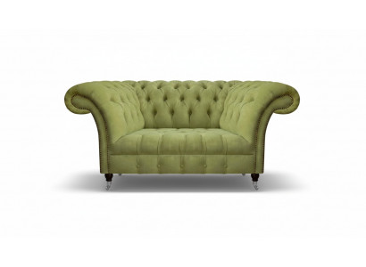Woonkamer Groene Chesterfield Tweezitsbank Gestoffeerde Sofa's Designmeubels