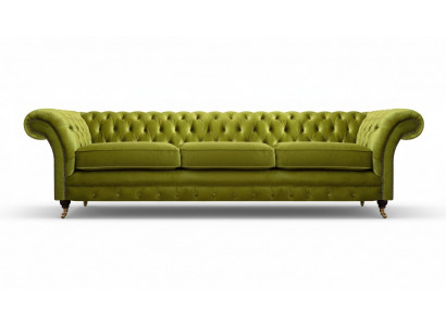 Chesterfield olijfgroene gestoffeerde bank met slaapfunctie sofa woonkamer meubels
