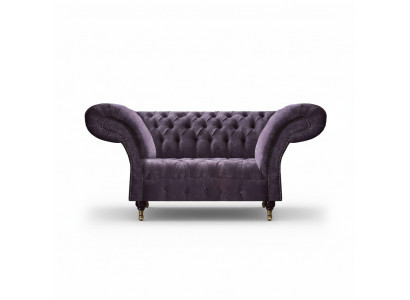 Lila Chesterfield Tweezitter Moderne Woonkamer Bekledingsbank Elegante Sofa