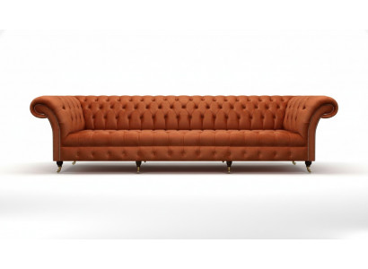 Chesterfield bruine bank designer zitbanken woonkamer gestoffeerde meubels