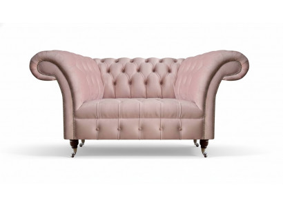 Chesterfield Rosa Tweezitsbank Woonkamer Luxe Gestoffeerde Meubels Bank