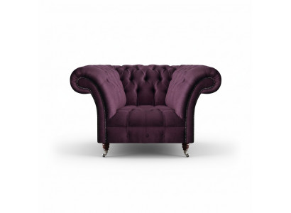 Chesterfield Lila Fauteuil Woonkamer Eenzitter Designer Elegante Leunstoel
