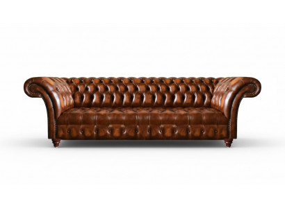 Chesterfield Lederen Sofa Bruin Kunstleren Bank Designer Edele Zitmeubelen