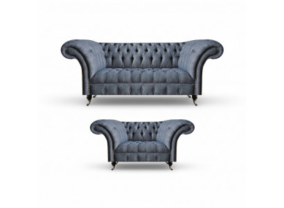 Woonkamer Chesterfield Sofa's Designer Bekleding Set 3-zitter 2-zitter