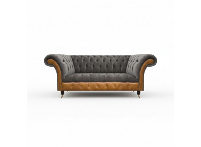 Luxueuze grijze Chesterfield zitmeubelen woonkamer banken elegante sofa's
