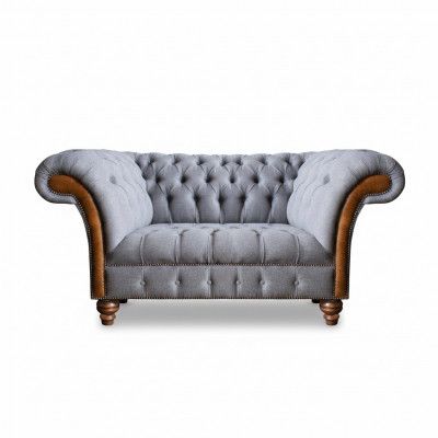 Luxus Meubilair Tweezitsbank Sofa Chesterfield Designer Textiel Woonkamer
