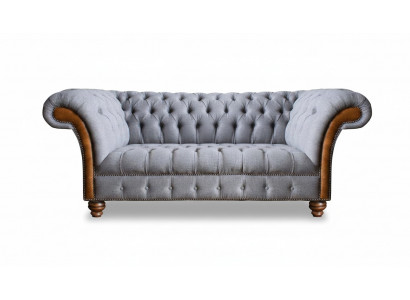 Luxus modern driezitsbank sofa woonkamer Chesterfield textiel meubel