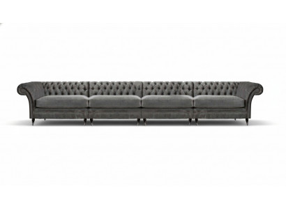 Chesterfield Designer Sofa Woonkamer Banken Luxe Bekleding 4-Zits