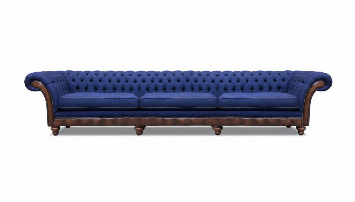 Chesterfield Luxe Driezitsbank Moderne Bank Stoffen Banken Meubels