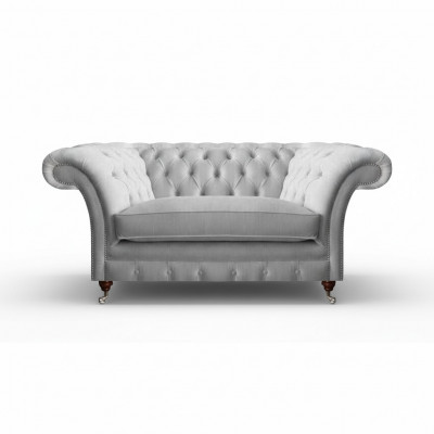 Moderne witte Chesterfield eenzitter luxe gestoffeerde fauteuil
