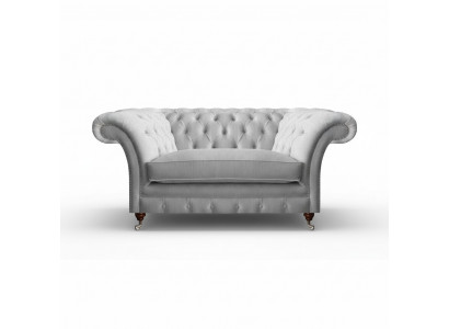 Moderne witte Chesterfield eenzitter luxe gestoffeerde fauteuil