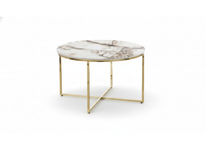 Salontafel moderne woonkamer meubels minimalistische metalen tafelblad Beige Nieuw
