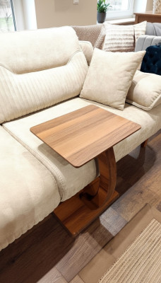 Rechthoekige bijzettafel luxe woonkamer MDF spaanplaat bruin nieuw