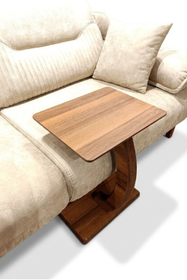 Rechthoekige bijzettafel luxe woonkamer MDF spaanplaat bruin nieuw