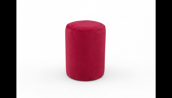 Rosa poef met textielbekleding MDF spaanplaten frame Luxe poef nieuw