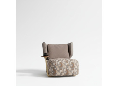 Bonte fauteuil woonkamer designer leunstoel relaxfauteuil eenzits nieuw.