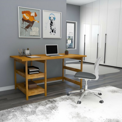 Bruine bureautafels Designer Hoogwaardige houten tafel Moderne bureaus