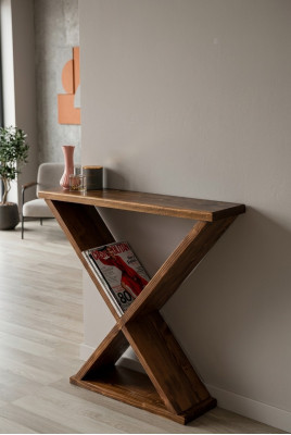 Bruine consoletafel Moderne bijzetmeubels Luxe robuuste tafel