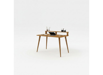 Luxe bruine schrijftafel in slaapkamerstijl moderne houten bureau nieuw