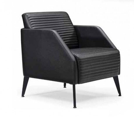 Luxe zwarte woonkamer banken set designer fauteuil 2-delig set