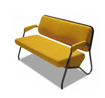 Luxe Gele Woonkamersofa Set Designer 3-Zits Fauteuil 2-delig