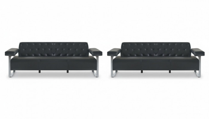 Sofa-set kantoor lederen sofas 2-delig 3-zits Chesterfield modern designer