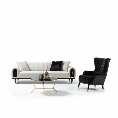 Grijze bureautafel Luxe houten meubels Bureau tafels Directietafel