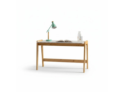 Wit-beige bureau designer bureautafels computertafels houten meubels