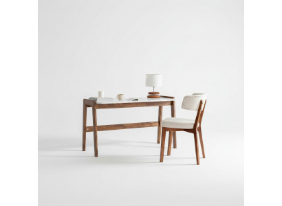 Bruin-witte laptoptafel Luxueus kantoormeubilair Designerbureaus