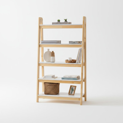 Helbeige boekenkast designer wandplanken luxueuze houten dossierkast