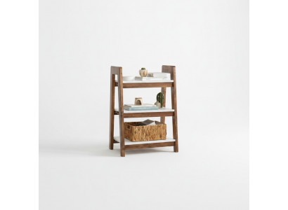 Bruin-witte boekenplank, boekentafel, houten meubels, kinderboekenplanken, kantoor meubels