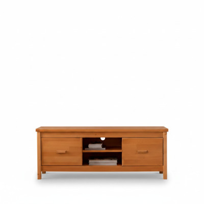 Elegante bruine TV-standaard woonkamer laag dressoir houten ladentafel