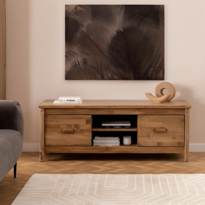 Elegante bruine televisiekast van hout televisiemeubel woonkamer luxe RTV