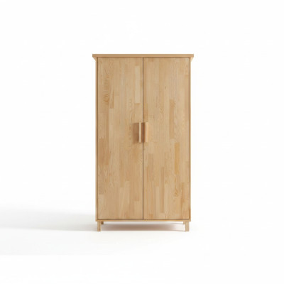 Hoogwaardige beige kledingkast, elegante 2-deurs slaapkamerkast
