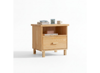 Beige ladenkast nachtkastje slaapkamer nachtkastje bijzettafel