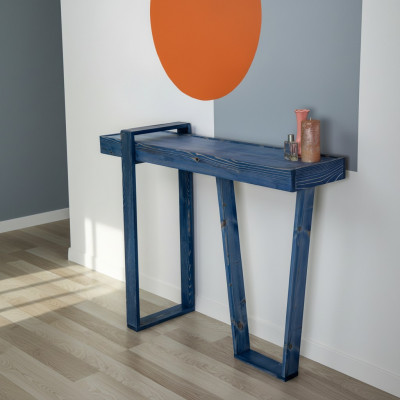 Stijlvolle console tafel blauw woonkamer console moderne designer dressoir