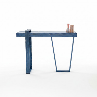 Stijlvolle console tafel blauw woonkamer console moderne designer dressoir