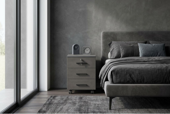 Archiefkast Grijs Effen Kantoor Modern Design met Laden
