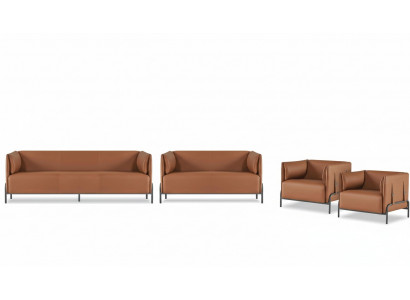 Kantoorstel 4-delig 3-zits 2-zits met 2x Fauteuil Modern Design Stijl